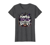 Ragazzi Halloween Pumpkin Spice e Tutto Spooky Maglietta, Donna, Grigio Scuro, L