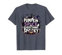 Ragazzi Halloween Pumpkin Spice e Tutto Spooky Maglietta, Uomo, Pervinca, L