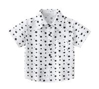 Ragazzi Hawaiian Estate Button Down Camicie Manica Corta Cartoon Ragazze Bambini Turistico Costume Luau Aloha Camicie Vacanza Spiaggia Casual Cool Risvolto Carino Floreale Colorato Grafica Alla Moda