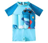 Ragazzi Nuoto Camicia Con Galleggiante Stampa Cartoon Bambini Flottazione Costume Da Bagno Manica Corta Per Il Bambino Lezione di Nuoto Costume Da Bagno Per Bambini