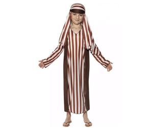 Ragazzi Pastore Sceicco Arabo Costume Bambino Natale Play Costume 4-6 Anni