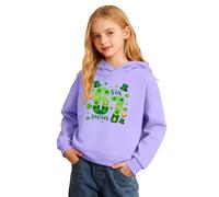 Ragazzi Ragazze 67 Saint Patrick Jumper Felpe con cappuccio 6 7 Meme Manica Lunga Pullover Top Retro Six Seven con cappuccio Inverno Ragazzo Novità Festival Streetwear, Viola, 3-4 Years