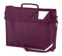 Ragazzi Ragazze Junior Blu Verde Rosso Bordeaux Scuola Libro Borsa con Cinturino