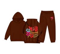 Ragazzi Ragazze Printed Hoodie A Maniche Lunghe Crewneck Pullover Maglione Cotone Fodera in Pile Hooded Sweatshirt Felpa Bambina Girocollo Personalizzate Regalo