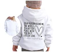 Ragazzi Ragazze Printed Hoodie A Maniche Lunghe Maglione Natalizio Divertente con Cappuccio Felpa in Pile Sherpa Casual Sport T-Shirt Caldo Cotone per Ragazza 3-14 Anni