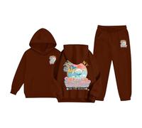 Ragazzi Ragazze Printed Hoodie Bambine e Giacca con Cerniera Maniche Lunghe Stampa Festiva Maglia di Tuta a Manica Lunga Pullover Cappotto Eleganti Bambini Full-Zip Felpa Jacket Giubbotto per