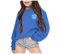 Ragazzi Ragazze Printed Hoodie Felpa Autunnali e Invernali in Cotone Maglione Invernale per Bambini Felpe con Cappuccio Foderate Pile Bambina a Girocollo Sweatshirt Regalo