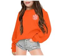 Ragazzi Ragazze Printed Hoodie Felpa Autunnali e Invernali in Cotone Maglione Invernale per Bambini Felpe con Cappuccio Foderate Pile Bambina a Girocollo Sweatshirt Regalo