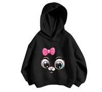 Ragazzi Ragazze Printed Hoodie Felpa Ragazza Y2K in Cotone Maglione Invernale per Bambini Abbigliamento Sportivo Natale Bambino 3-12 Anni Giacca Bambina