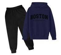 Ragazzi Ragazze Tuta Set Abbigliamento Sportivo In Cotone 2 pezzi Neonati maschietti Autunno Completa di Pantaloni Sopra e Sotto Bambino Elegante Felpa Joggers da gioco per