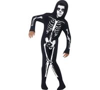 Ragazzi Scheletro Costume Bambini Halloween Pipistrello Giorno Dei Morti Costume