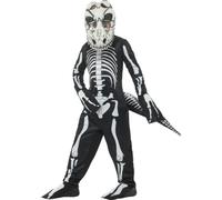 Ragazzi Scheletro Costume Bambini Halloween Pipistrello Giorno Dei Morti Costume