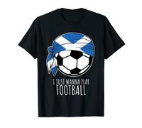 Ragazzi Scozia Maglie Di Calcio | I Just Wanna Play Calcio Maglietta