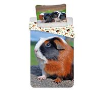 Guinea Maiali Set Copripiumino Foto Animale Ue Misura 100% Cotone 2-in-1 Disegni
