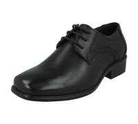 Ragazzi Spot On Tacco Basso con Lacci Formale Smart Scuola Scarpe - N1R157