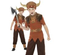 Ragazzi Viking Costume Guerriero Saxon Libro Giorno Medievale Bambini 4-12 Anni
