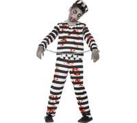 Ragazzi Zombie Costume da Prigioniero Halloween Bambini Vestito