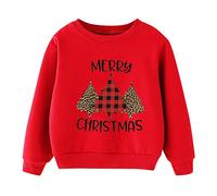 Ragazzo 98 Natale bambino ragazza lettera manica lunga fumetto felpa top xmas vestito ragazzi maglione leone, a, 6-7 Jahre
