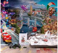 Ragazzo Camera Auto Carta da Parati 360x254 CM 358x254cm Grande Disney Murale