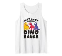 Ragazzo Che AMA i Dinosauri Cartoon Brachiosaurus Canotta
