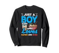 Ragazzo Che AMA Ramen E Boba Anime Style Felpa