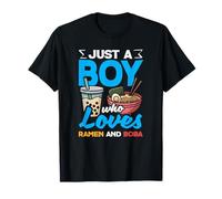 Ragazzo Che AMA Ramen E Boba Anime Style Maglietta