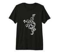 Ragazzo Che Balla la Breakdance Sketch Maglietta Premium