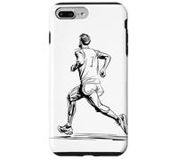 Ragazzo che corre Line Art Runner Custodia per iPhone 7 Plus/8 Plus