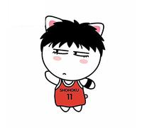 Ragazzo che gioca a basket Cool Car Sticker Cartoon Graphic Window Wall Laptop Skateboard Decal Personaggio dei cartoni animati