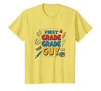 Ragazzo di Prima elementare: Supereroe della Scuola Dura Maglietta, Bambini, Limone, 3 Anni