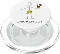 Ragazzo divertente del pollo degli uomini, allevamento di pollo del ragazzo PopSockets PopGrip per MagSafe