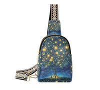Ragazzo e Cane Alla Moda Glittery Stars Tree Dreamy borsa per gli uomini borsa robusta borse per le donne per il giorno pack, Ragazzo e cane stelle scintillanti albero sognante, 1 size