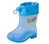 Ragazzo E Ragazza Stivaletti Galosce Antipioggia con Suola Antiscivolo Leggero Confortevole Stivali Leggeri Classici Impermeabili Unisex Bambino Scarpe a Piedi Nudi per Outdoor