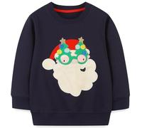 Ragazzo Felpa Senza Cappuccio Natale Dinosauro Cotone Manica Lunga Casual Pullover per Bambini 4-5 Anni