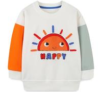 Ragazzo Felpa Senza Cappuccio Natale Dinosauro Cotone Manica Lunga Casual Pullover per Bambini 6-7 Anni