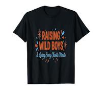Ragazzo Mamma Allevare Wild Boys Amore Ogni Minuto Caotico Maglietta