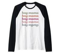 Ragazzo Mamma Ispirare Motivo Parole Positive affermano ispiratore Maglia con Maniche Raglan