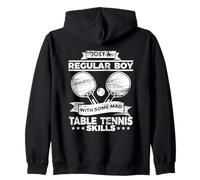 Ragazzo Normale con un'abilità pazzesca nel Tennis da Tavolo Felpa con Cappuccio