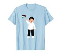 Ragazzo palestinese Che Tiene Un Cartello Dice la Palestina Libera Maglietta