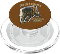 Ragazzo su un bufalo pugno quel cougar in faccia Retro Western PopSockets PopGrip per MagSafe