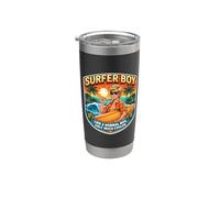 Ragazzo surfista come un ragazzo normale Solo più figo che fa surf per bambini divertenti Bicchiere termico in acciaio inox doppia parete