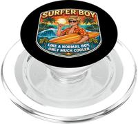 Ragazzo surfista come un ragazzo normale Solo più figo che fa surf per bambini divertenti PopSockets PopGrip per MagSafe