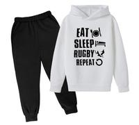 Ragazzo Tuta In Felpa Sportiva,2 Pezzi Modelli Bambini Jogger Da Ragazzi Completo 2 Costume Jogging Set Con Tasche Sportivo Autunno Inverno Tute Sportive Bambino 2-14 Anni