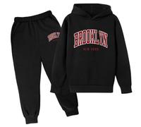 Ragazzo Tuta In Felpa Sportiva Felpata Jogging Ginnastica Ragazzi E Pantaloni Da Maniche Lunghe Girocollo Ragazze Abbigliamento Set Di Per Autunno Inverno Regalo