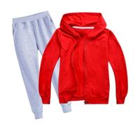 Ragazzo Tuta in Felpa Sportiva Ragazzi con Cappuccio Set Bambini Inverno Cordinata Full Print E Pantalone Solid Color Cotone Completo Europa Stati Uniti di Felpe 3-15 Anni