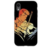 Ragazzo violino Schizzo di violinista stile retrò Custodia per iPhone XR