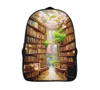 ragazzo zaino per la scuola passaggio nella foresta tracolla regolabile scuola satchel 3d stampato 2 scomparto biblioteca traspirante zaini per scuola casual-16，per adolescenti adulti escursionismo