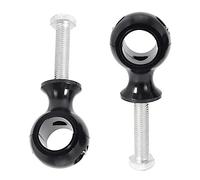 RAGBUSCLE Morsetti per manubrio di moto, rotondi, 2 cm, colore nero