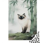 Ragdoll 1000 Puzzle Con Foto Puzzle in Legno Misty Bamboo Forest Regali Di Festa Puzzle Natura Puzzle Adulti E Ragazzi Regalo Per Lui E Per Lei +14 Anni 1000pcs (75x50cm)