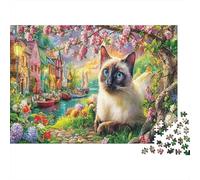 Ragdoll Cat 1000 Pezzi Riciclato per Adulti Puzzle Imponente Difficile Difficile Regalo 52x38cm/1000 piece Qualità Superiore Durabile